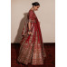 Deep Red Bridal Lehnga Choli 